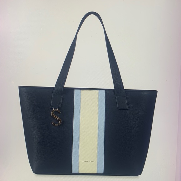 Strathberry Handbags - Strathberry S Cabas Stripe Leather Tote
STRATHBERRY